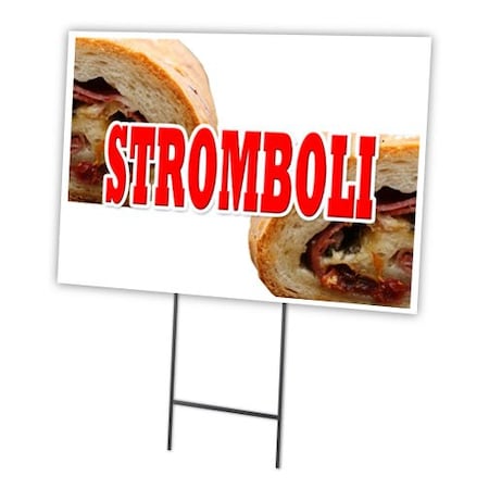 Signmission Stromboli Yard Sign & Stake outdoor plastic coroplast window, C-1216 Stromboli C-1216 Stromboli